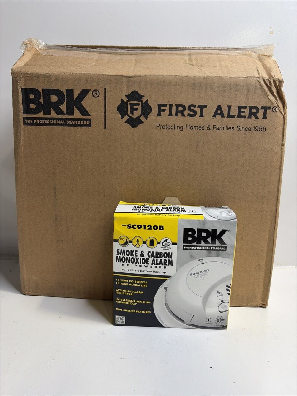 SC9120b 11 pk First Alert Combination Carbon Monoxide Alarm